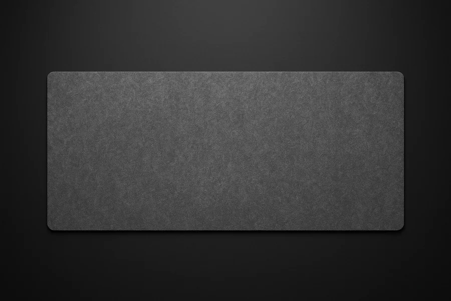 Concrete Gray — XXL gaming desk mat, 36x16 inches